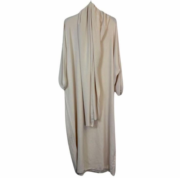 Girls Abaya With Scarf | Long Modest Dress | Islamic Muslim Ramadan Prayer Eid