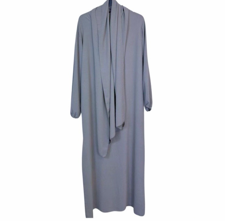 Girls Abaya With Scarf | Long Modest Dress | Islamic Muslim Ramadan Prayer Eid