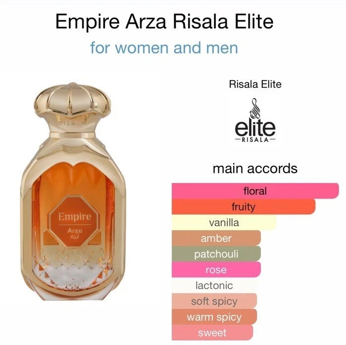 Empire Arza | Eau De Parfum | 100ml | House Of Armaf | Risala Elite