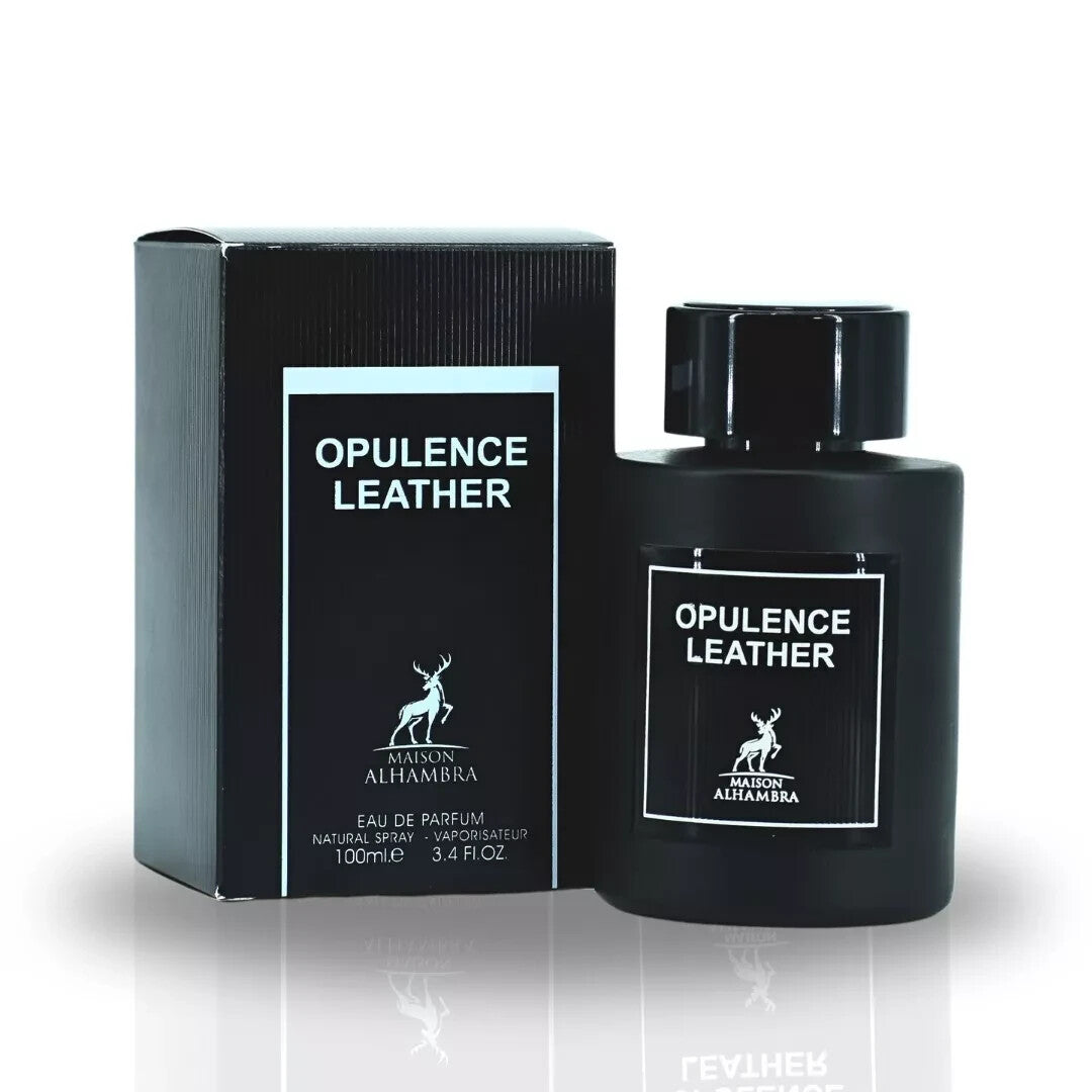 Opulence Leather | Amber & Leather | Eau de Parfum | 100ml | Maison Alhambra
