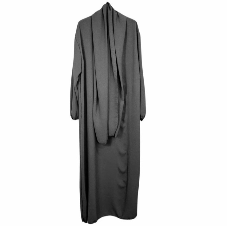 Girls Abaya With Scarf | Long Modest Dress | Islamic Muslim Ramadan Prayer Eid