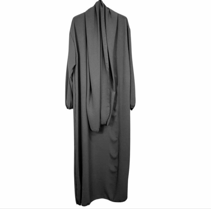 Girls Abaya With Scarf | Long Modest Dress | Islamic Muslim Ramadan Prayer Eid