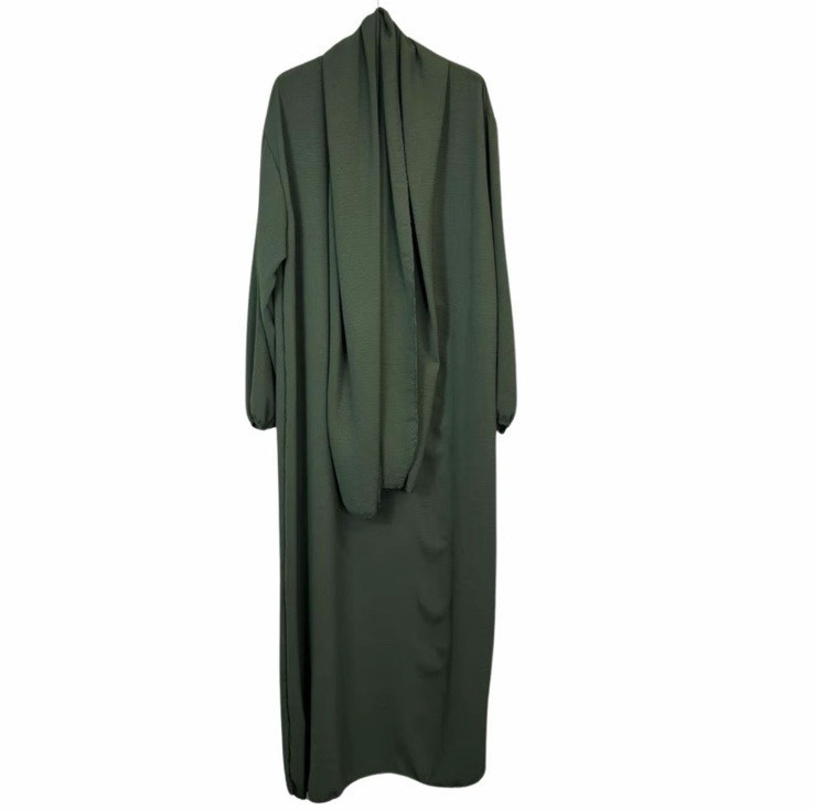 Girls Abaya With Scarf | Long Modest Dress | Islamic Muslim Ramadan Prayer Eid