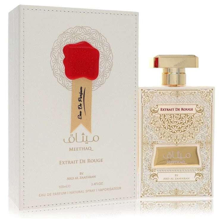 Meethaq Extrait De Rouge | Eau De Parfum | 100ml | Ard Al Zaafaran