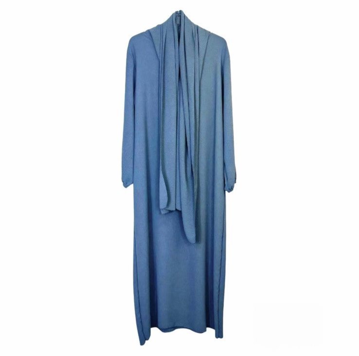 Girls Abaya With Scarf | Long Modest Dress | Islamic Muslim Ramadan Prayer Eid