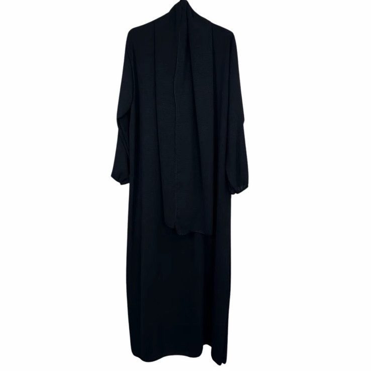 Girls Abaya With Scarf | Long Modest Dress | Islamic Muslim Ramadan Prayer Eid