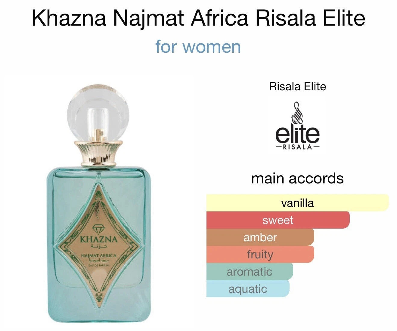 Khazna Najmat Africa | Eau De Parfum | 100ml | House Of Armaf | Risala Elite