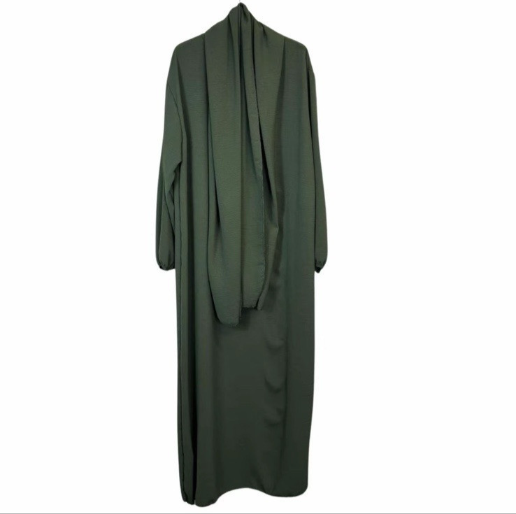 Girls Abaya With Scarf | Long Modest Dress | Islamic Muslim Ramadan Prayer Eid