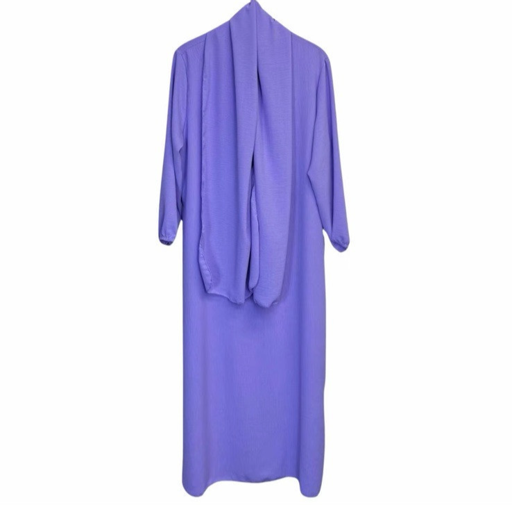 Girls Abaya With Scarf | Long Modest Dress | Islamic Muslim Ramadan Prayer Eid