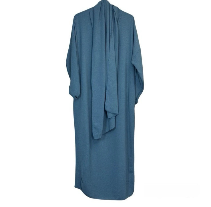 Girls Abaya With Scarf | Long Modest Dress | Islamic Muslim Ramadan Prayer Eid