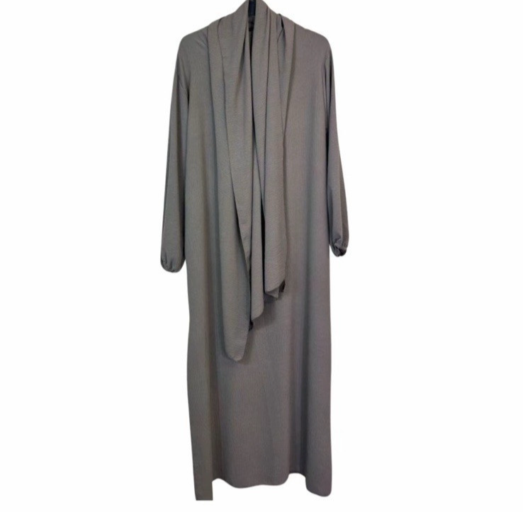 Girls Abaya With Scarf | Long Modest Dress | Islamic Muslim Ramadan Prayer Eid