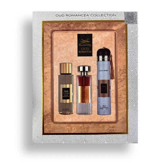 Oud Romancea | 3 Piece Gift Set Collection | Ard Al Zaafaran