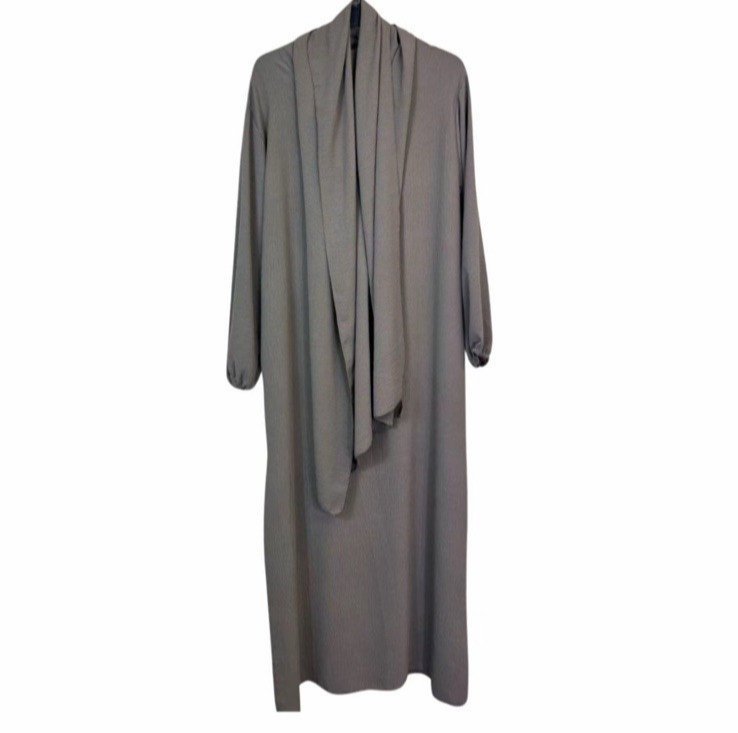 Girls Abaya With Scarf | Long Modest Dress | Islamic Muslim Ramadan Prayer Eid