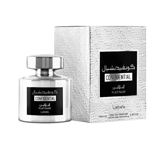 Confidential Platinum Silver | Eau de Parfum | 100ml | Lattafa