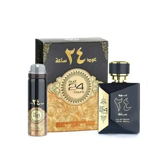 Oud 24 Hours | Free Deodorant | Eau de Parfum | 100ml | Ard Al Zaafaran