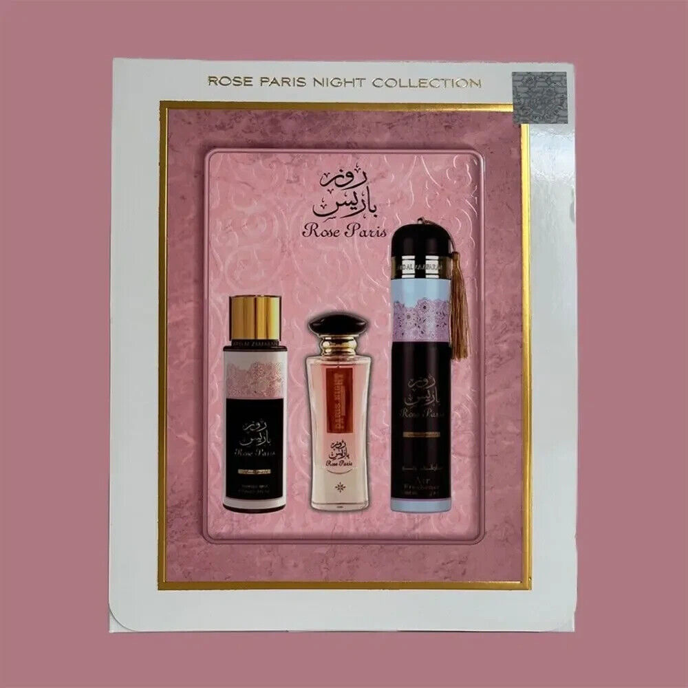 Rose Paris Night | 3 Piece Gift Set Collection | Ard Al Zaafaran