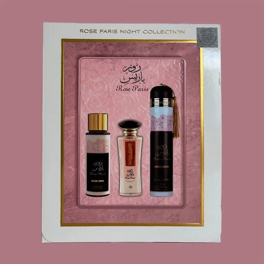 Rose Paris Night | 3 Piece Gift Set Collection | Ard Al Zaafaran